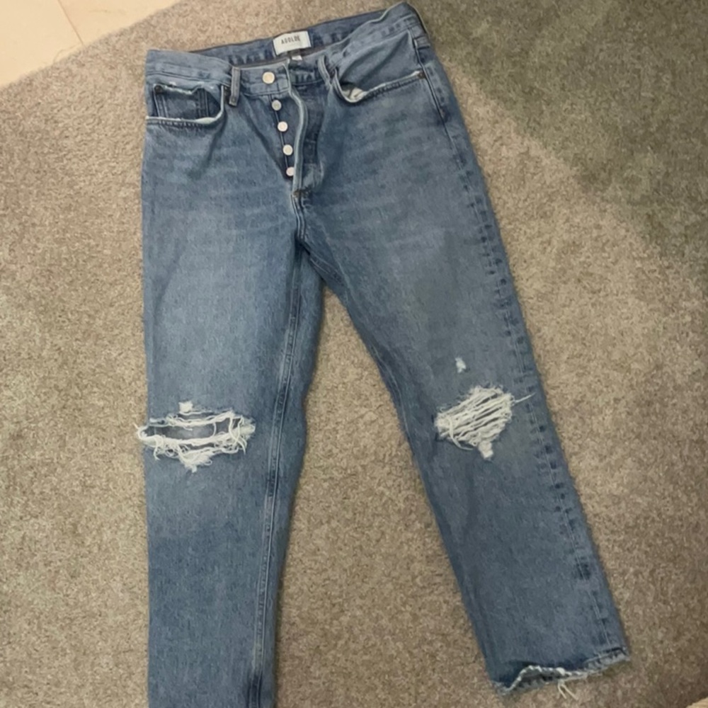 Agolde mid rise straight jean